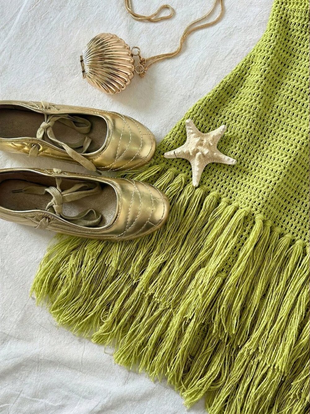 Green Casual Women's Bustier Tassel Hem Spaghetti Strap Bodycon Mini Dress - Picture 6 of 7